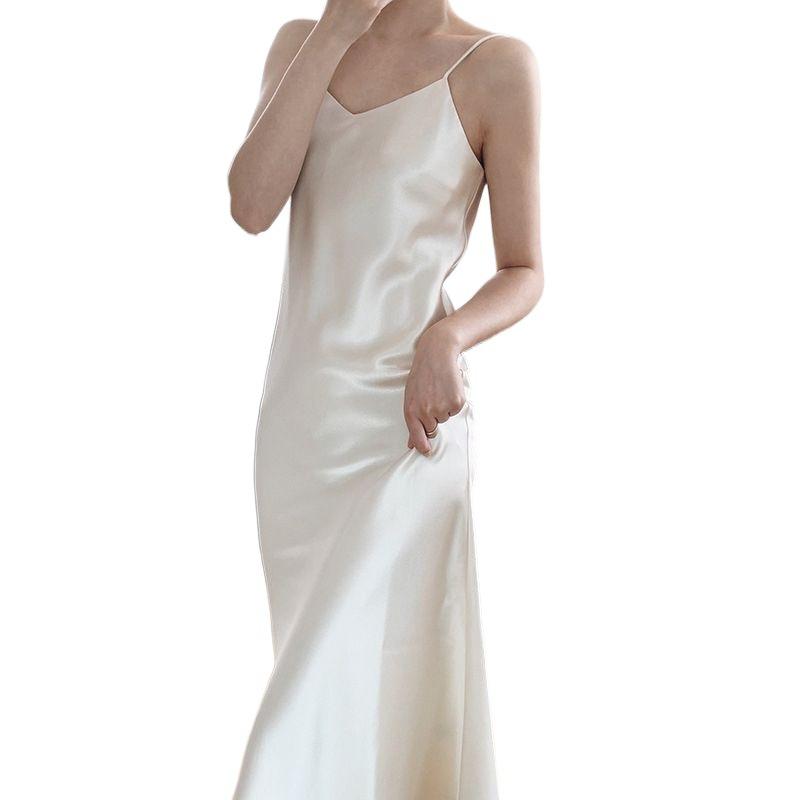 Dresses | Womens Hammered Satin Gown Clothing Dresses