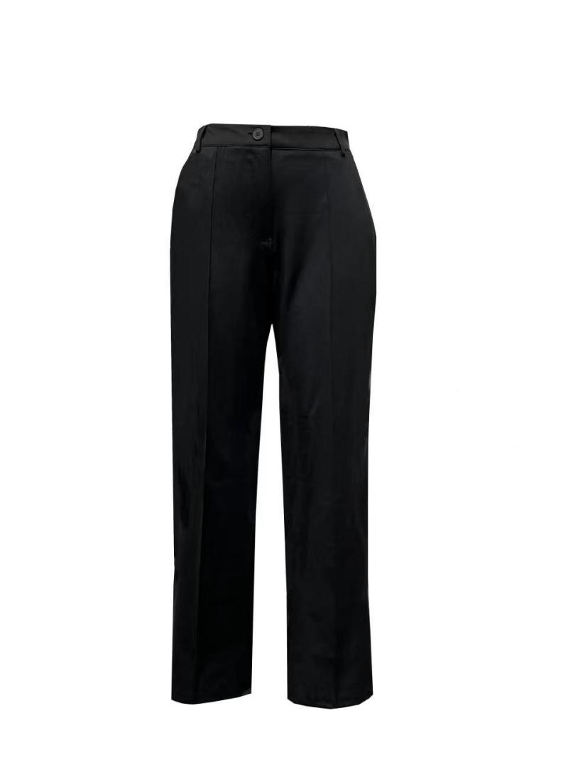 Jeans & Trousers | Mens Barathea Wool Trousers Clothing Black