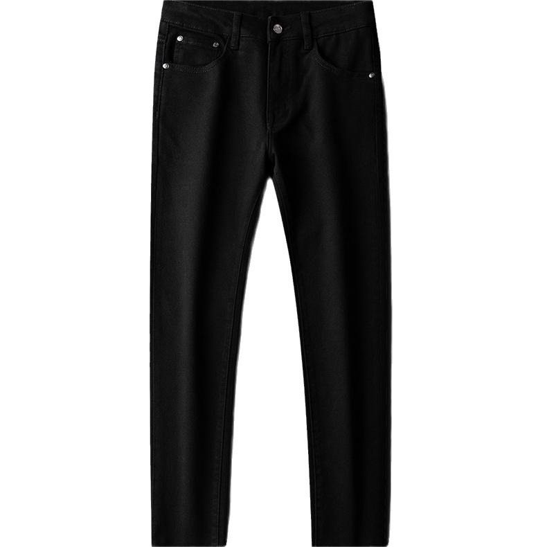 Jeans & Trousers | Mens Satin Cotton Trousers Clothing Black