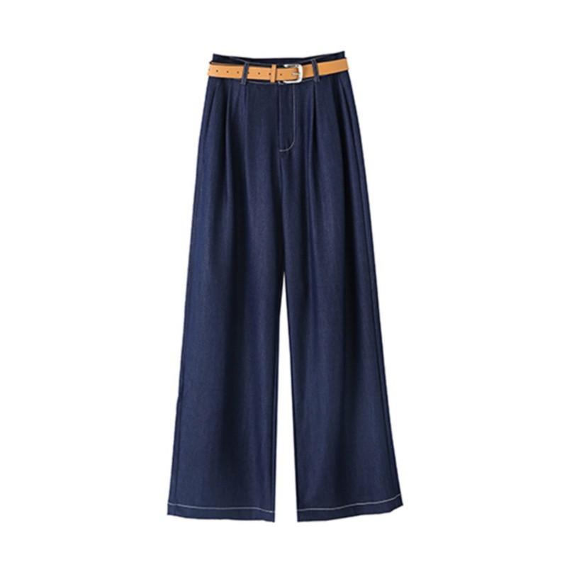 Jeans & Trousers | Womens Pleated Trousers Clothing Blue