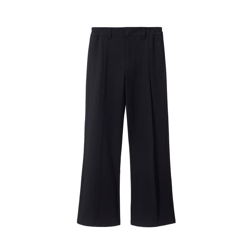 Jeans & Trousers | Womens Wool Gabardine Trousers Clothing Black