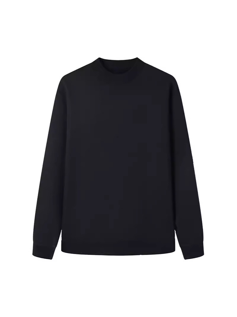 Knitwear | Mens Merino Wool Sweater Clothing Black