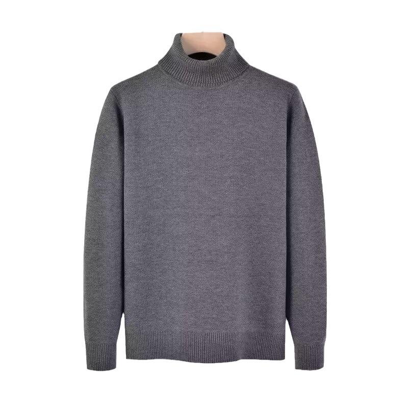 Knitwear | Mens Washed Lambswool Roll-Neck Sweater Clothing Knitwear