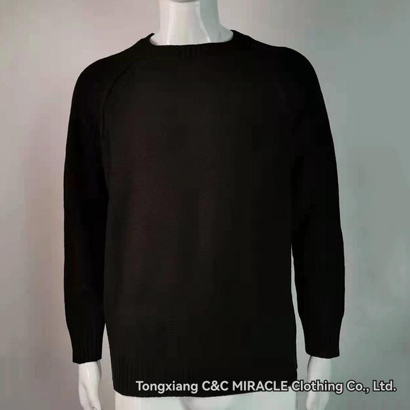 Knitwear | Mens/Womens Oversized Piled Sweater Clothing Black