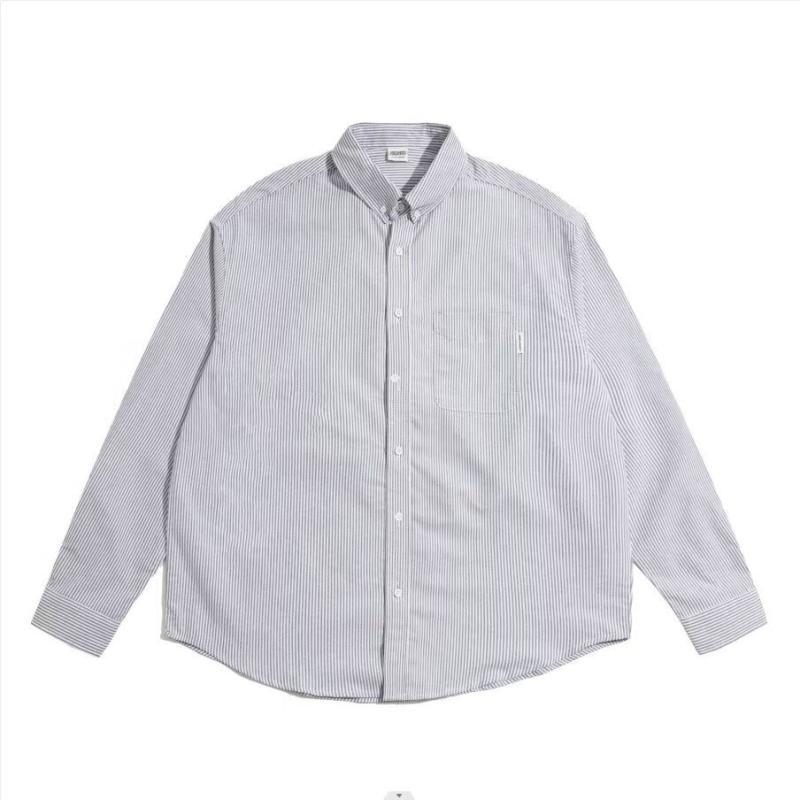 Shirts | Mens Padded Stripe Shirt Clothing Blue