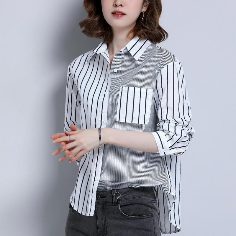 Shirts | Mens Yoke Stripe Cotton Shirt Clothing Mens