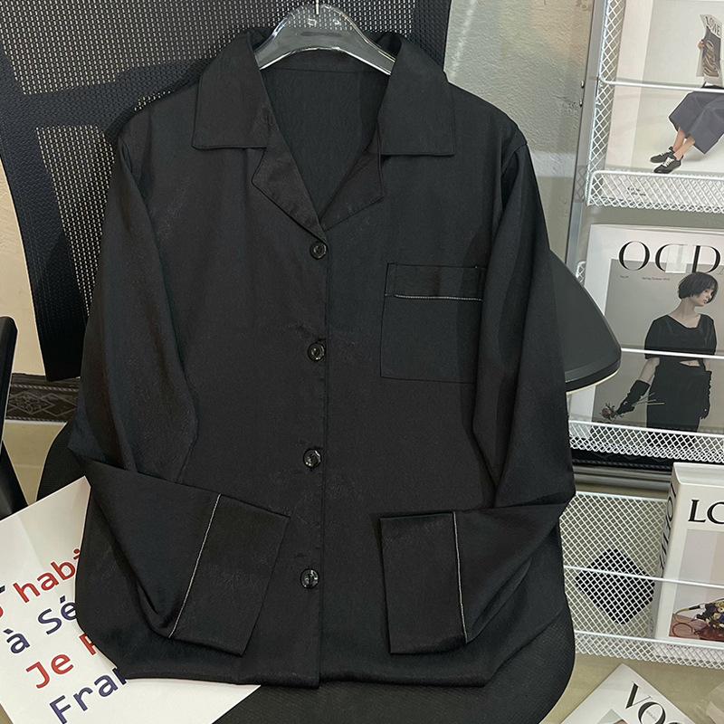 Shirts | Mens/Womens Silk Poplin Shirt Clothing Black