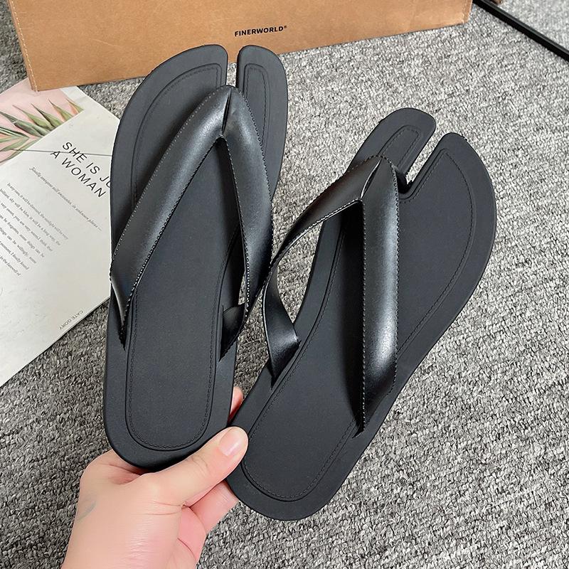 Tabi | Mens Tabi Flip-Flops Flats & Loafers Black